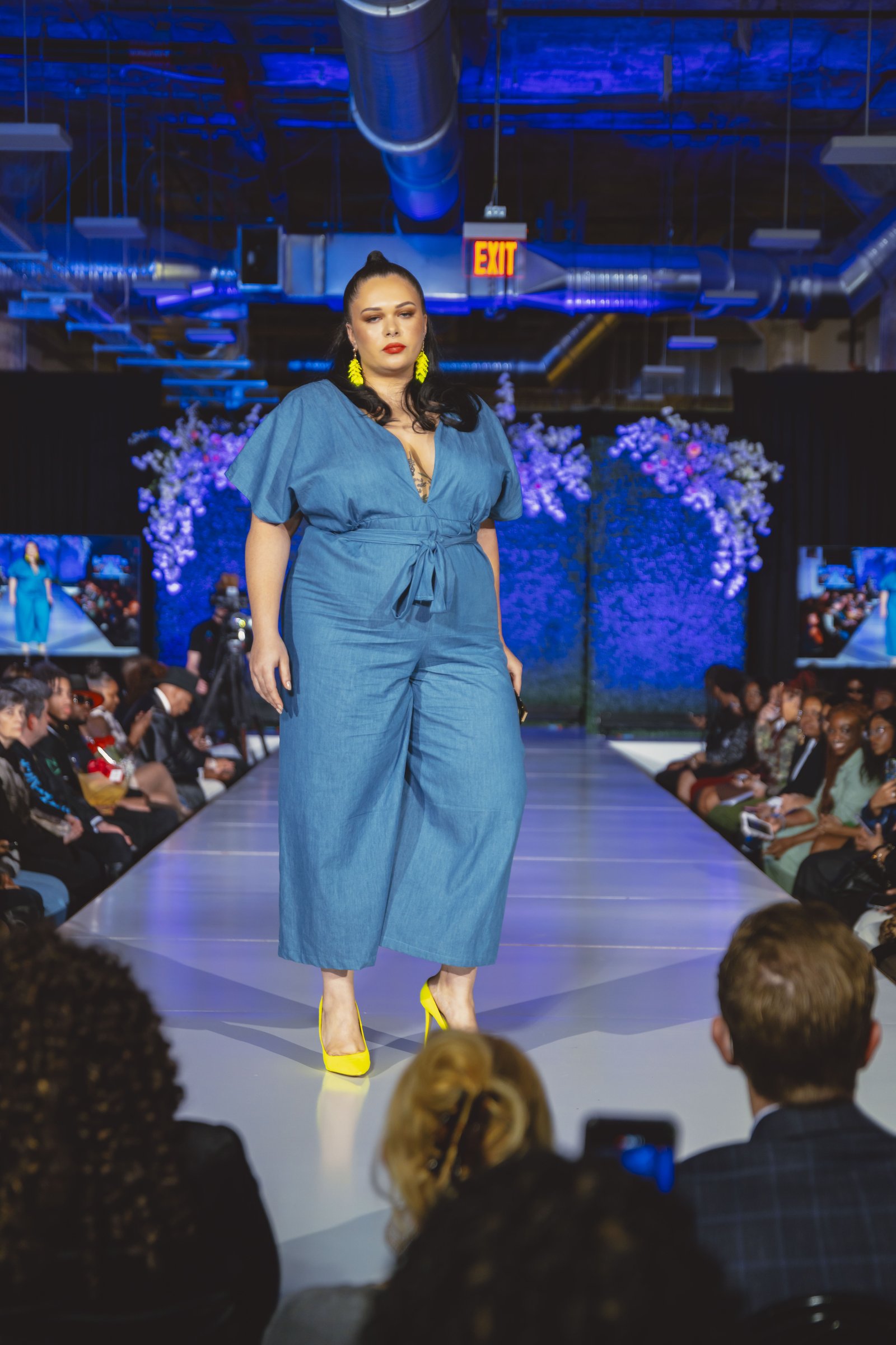 Ease in Bloom denim jumpsuit